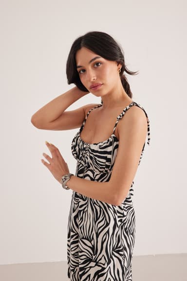 Full of Love Zebra Dress