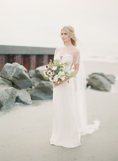 Pearl Trim Cathedral Cape