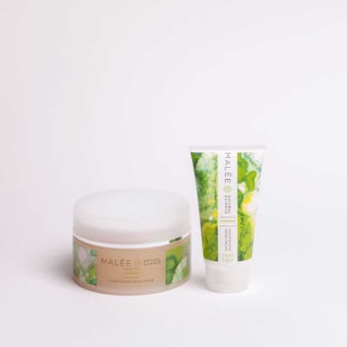 Malée Natural Science Verdure conditioning body scrub and verdure nourishing hand cream for hand care kit