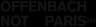 Offenbach. Not Paris Clothing Brand Logo