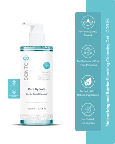 Sante Plus Hydrating and Barrier Repairing Hyaluronic Acid Facial Cleansing Gel 200 Ml