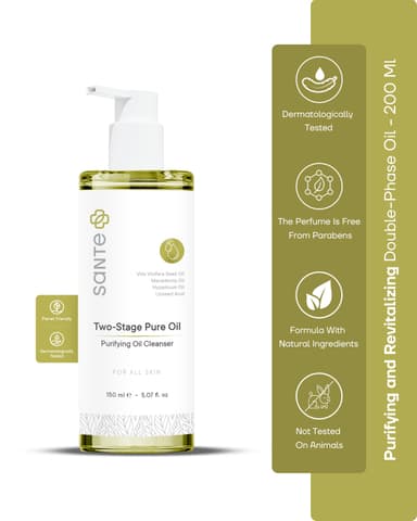 Sante Plus Purifying & Revitalizing Dual-Phase Skin and Makeup Cleansing Oil 150 Ml