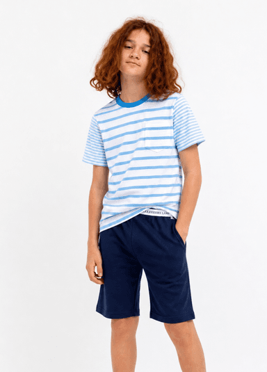 Blue Stripe PJ Set