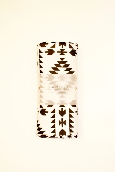 organic baby blanket // native print