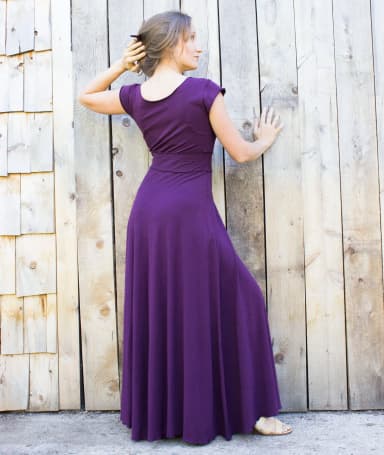 Calypso Cap Sleeve Maxi Dress