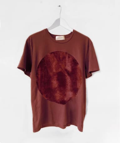 Velvet T-Shirt in Brick