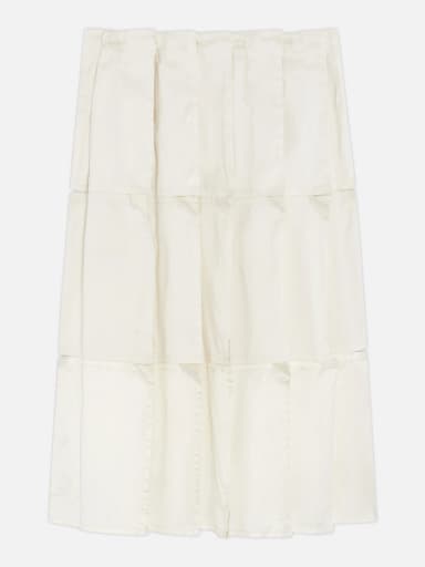 SKT 437 SPLIT SEAM PLEATED SKIRT